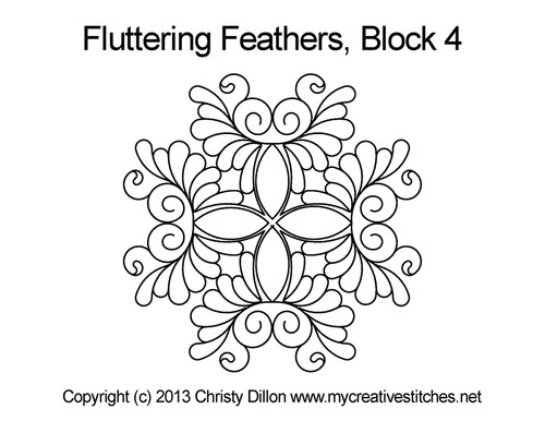Fluttering Feathers, Block 4