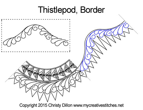 Judy Niemeyer Thistlepod Border quilting ideas