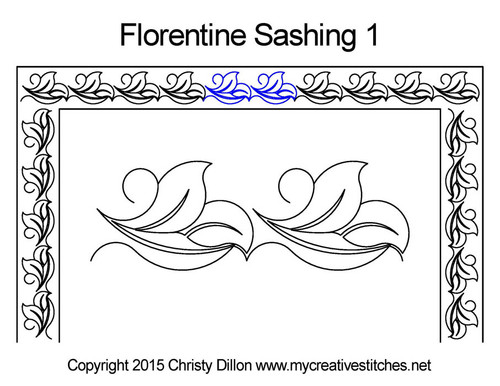 Florentine Sashing 1