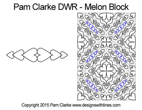 Pam Clarke Double Wedding Ring Melon Block