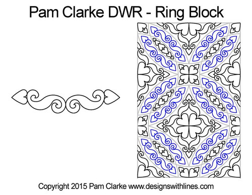 Pam Clarke Double Wedding Ring, Ring Block
