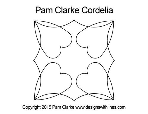 Pam Clarke's Cordelia computerized quilt design