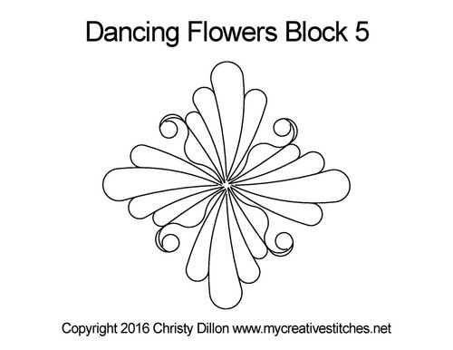 Dancing Flowers Block 5 Set ll