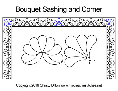 Bouquet Sashing and Corner