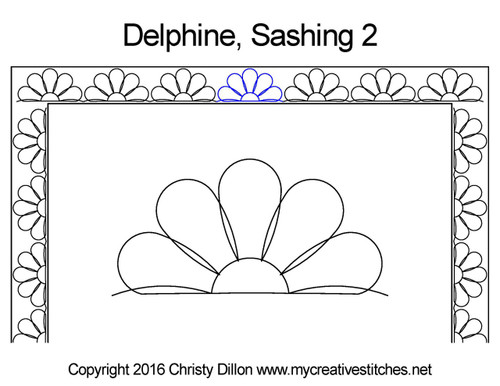 Delphine Sashing 2