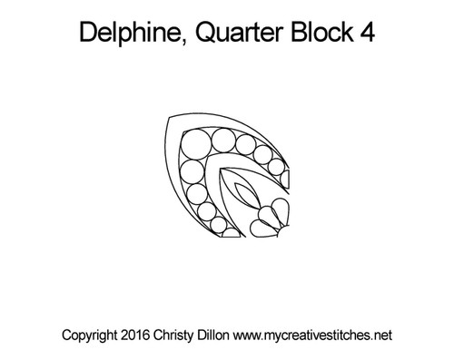 Delphine, Quarter Block 4