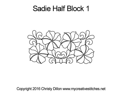 Sadie, Half Block 1