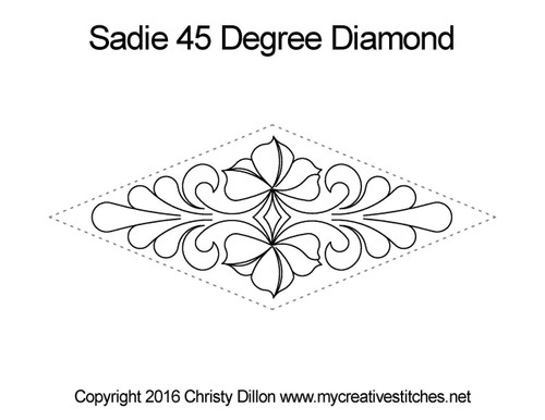 Sadie, 45 Degree Diamond Block
