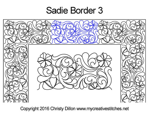 Sadie Border 3 quilting patterns