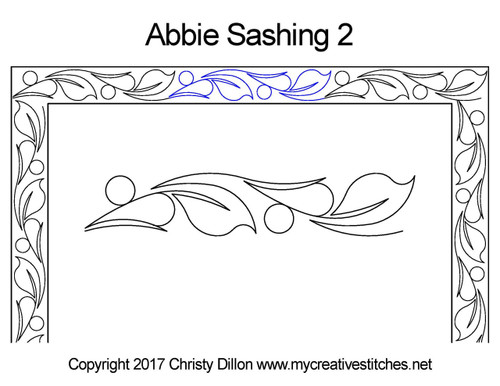 Abbie sashing quilt pattern