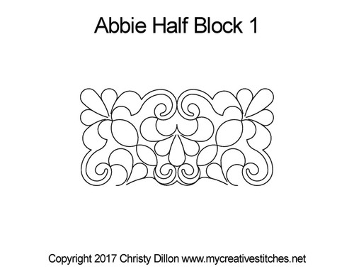 Abbie, Half Block 1