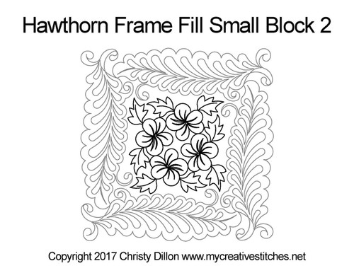 Hawthorn Frame Fill Small Block 2, block specific,