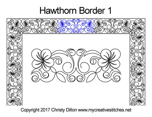Hawthorn Border 1 quilting pattern