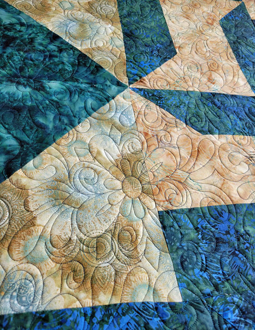 Computerized Quilting Pattern Fancy Floral Edge-to-Edge