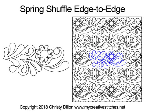Spring Shuffle Edge-to-Edge designs