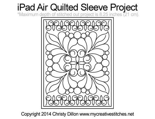 Ipad air free quilted sleeve projects