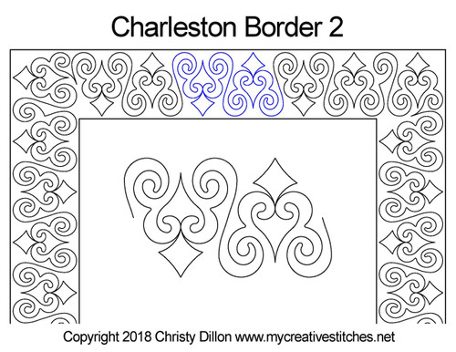 Charleston Border 2 quilting pattern