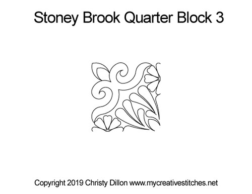 Stoney brook quarter block pattern