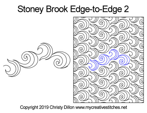 Stoney Brook Edge-to-Edge 2 quilt pattern