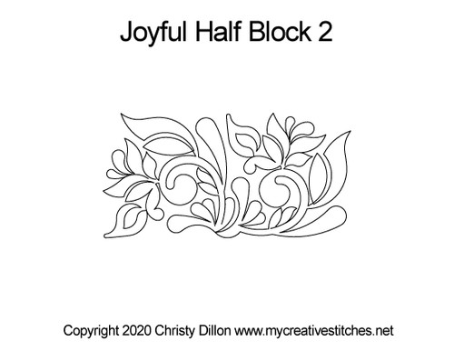 Joyful Half Block 2