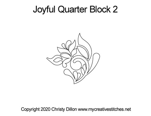 Joyful Quarter Block 2