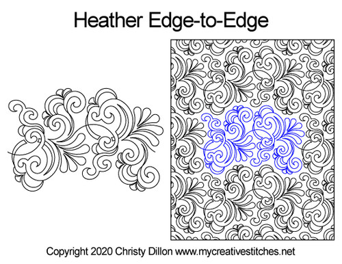 Heather Edge-to-Edge quilt pattern