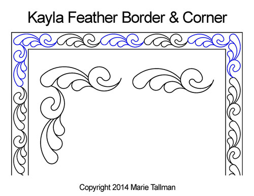 Marie Tallman Kayla Feather Border and Corner