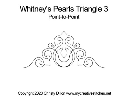 Whitney's Pearls Triangle 3 Point-to-Point