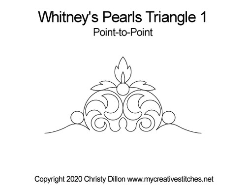 Whitney's Pearls Triangle 1 Point-to-Point