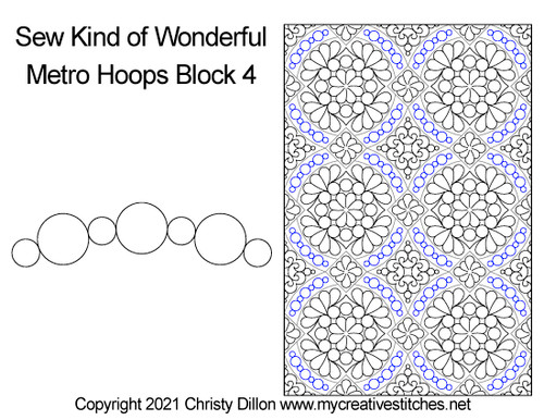 Metro Hoops Block 4