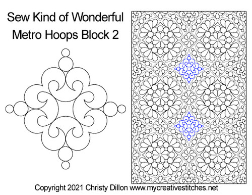Metro Hoops Block 2