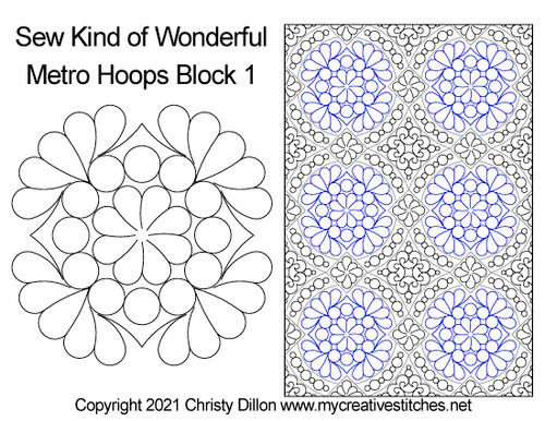 Metro Hoops Block 1