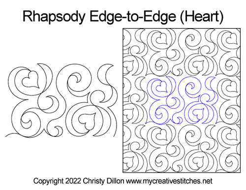 Rhapsody Edge-to-Edge Heart digital long-arm