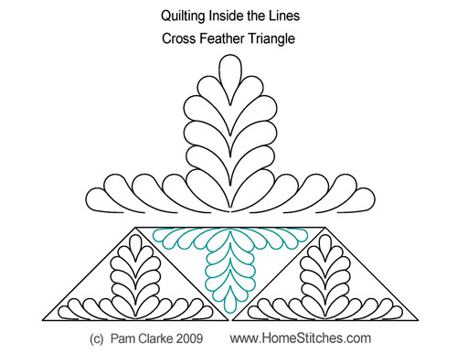 Pam Clarke Cross Feather Triangle