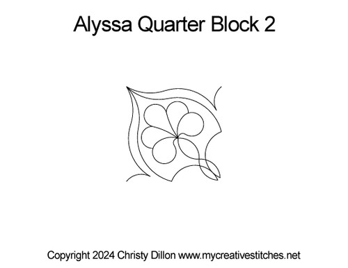 Alyssa Quarter Block 2