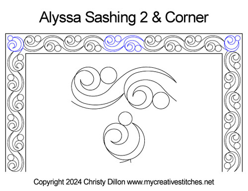 Alyssa Sashing 2 & Corner