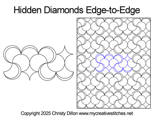 Hidden Diamonds Edge-to-Edge, Quick and easy, geometric, neutral, peels, scales Hidden Diamonds Edge-to-Edge, Quick and easy, geometric, neutral, peels, scales