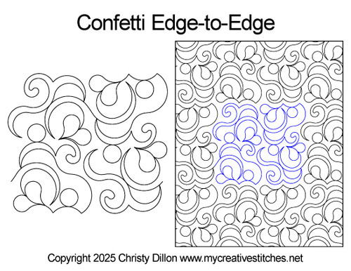 Quick and easy, festive, neutral, party, Confetti Edge-to-Edge Quick and easy, festive, neutral, party, Confetti Edge-to-Edge