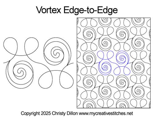Vortex Edge-to-Edge, Vortex, sticky bun, rosette, quick and easy, neutral Vortex Edge-to-Edge, Vortex, sticky bun, rosette, quick and easy, neutral