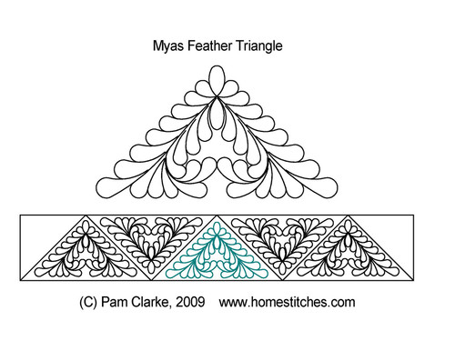 Pam Clarke Myas Feather Triangle