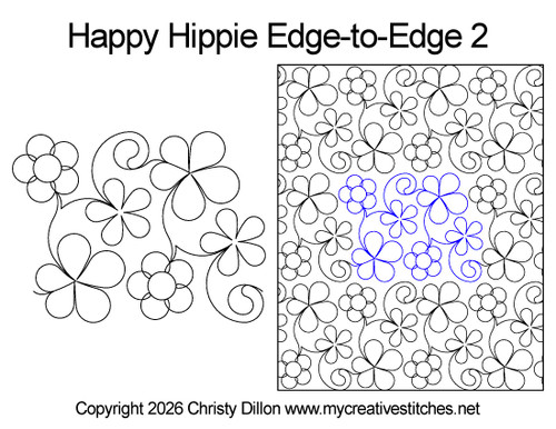 Floral, flower, feather, quick and easy, groovy, fun, whimsical