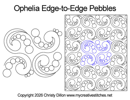 Modern, contemporary, swirling, pebbles, pearls, flowing, ocean, quick and easy