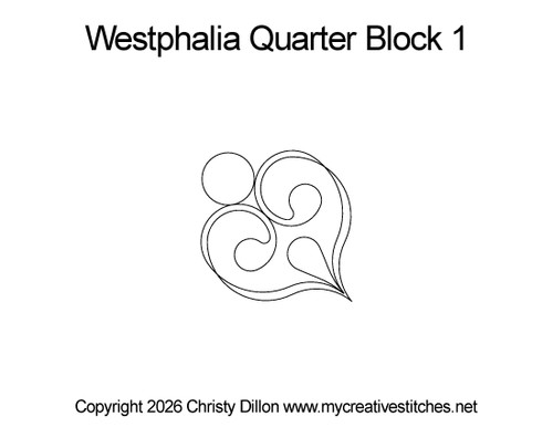 Small block, quarter block, curls, swirls, pearl, pebble
