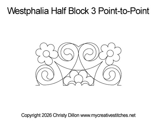 Half block, curls, swirls, flower, botanical