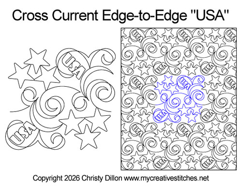 Stars, Five Point Stars, Patriotic, Anniversary, Commemorative, United States, Military, Quilt of Valor, QoV
