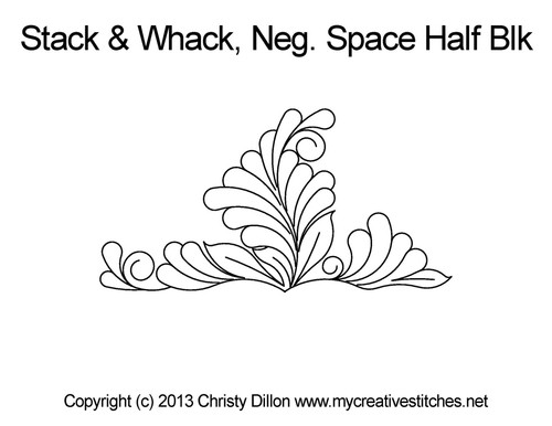 Stack And Whack Negative Space Half Block quilt ideas