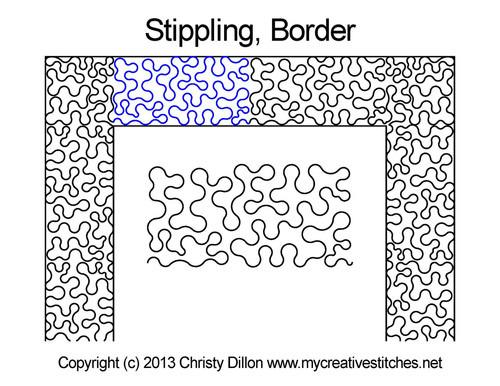 Stippling Border quilt pattern