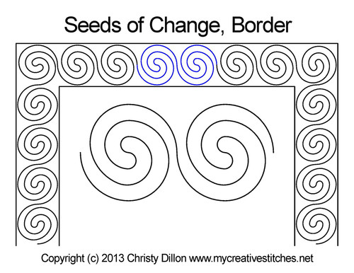 Seeds of Change Border quilt pattern