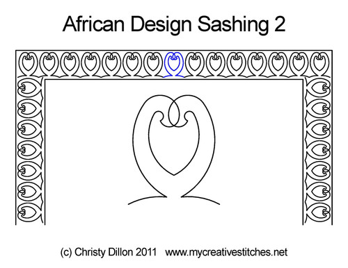 African Designs Sashing 2