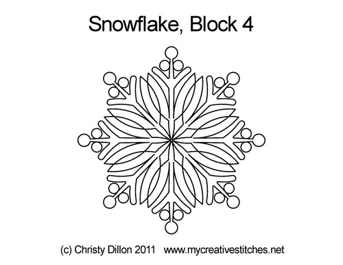 Snowflakes, Block 4